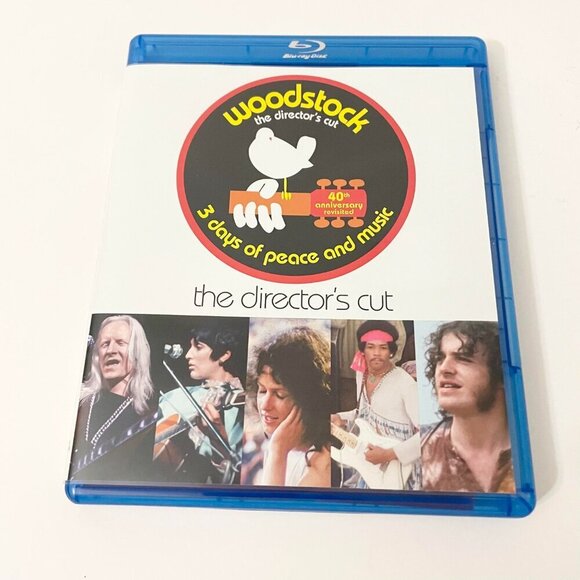 Woodstock Three Days of Peace Music Blu ray 3 Disc Set 40th Anniversary Flaws - Picture 4 of 16